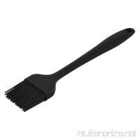 uxcell Silicone Heat Resistant Camping Barbecue Grilling Basting Pastry Brush Black - B01JM0FAQM